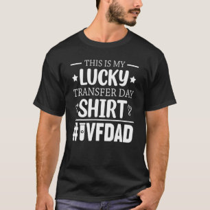 Camiseta Hombres Este Es Mi Día De Transferencia Con Suerte