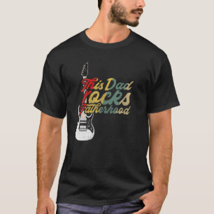 Camiseta Hombres este papá roza la paternidad - Guitarra el