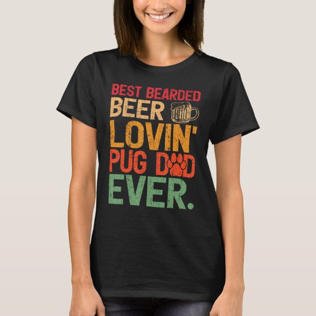 Camiseta Hombres Estilo Retro Mejor Cerveza Con Cabeza Lovi (Anverso)