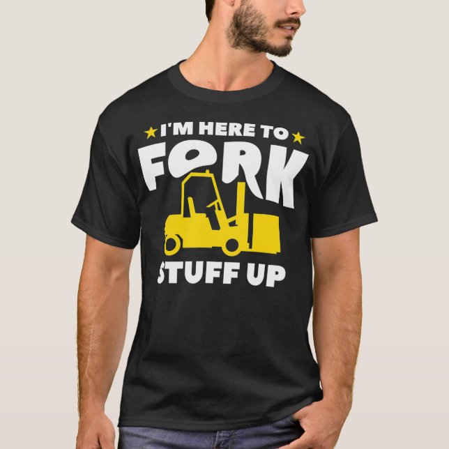Camiseta Hombres, estoy aquí para hacer el trabajo del oper (Anverso)
