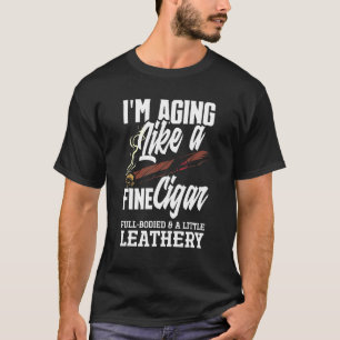Camiseta Hombres, estoy envejeciendo como un buen fumador d