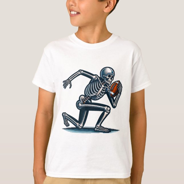 Camiseta Hombres Fanático de Fútbol Hombres Skeleton (Anverso)