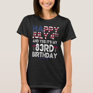 Camiseta Hombres felices 4 de julio y si es mi cumpleaños n