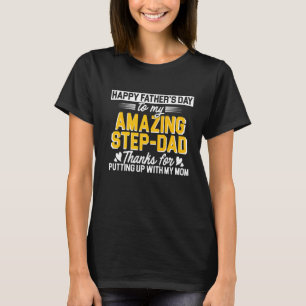 Camiseta Hombres Feliz Día del Padre a mi asombroso paso pa