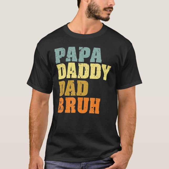 Camiseta Hombres Feliz Día del Padre Papá Papá Noel Nombres (Anverso)