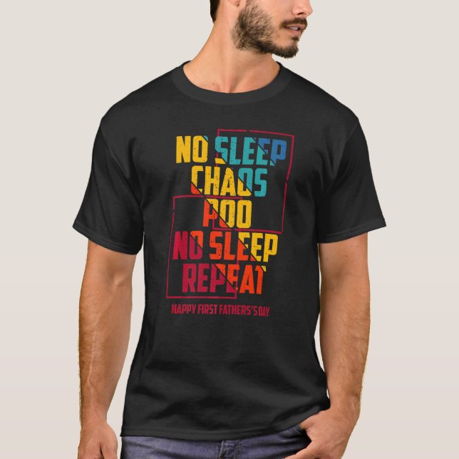 Camiseta Hombres Feliz Primer Día de los Padres Día de los  (Anverso)