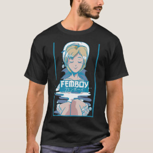 Camiseta Hombres Femboy Vaporwave Femboy