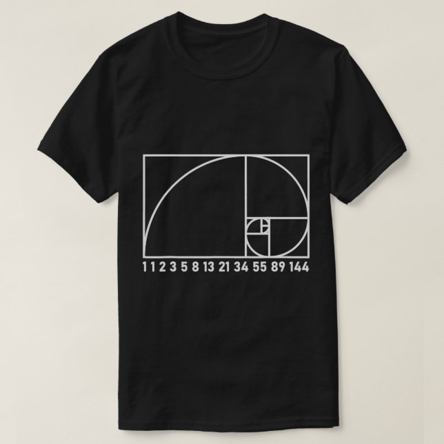 Camiseta Hombres Fibonacci Día 1, 1, 2, 3 Graciosos Geek &  (Diseño del anverso)