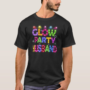 Camiseta Hombres Fiesta brillante esposo Fiesta luz de cump