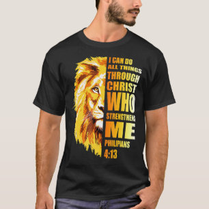 Camiseta Hombres filipinos 413 Biblia cristiana versus León