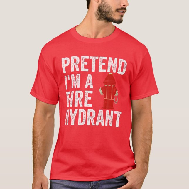 Camiseta Hombres fingen que soy bombero hidrógeno bombero L (Anverso)