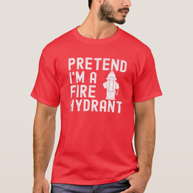 Camiseta Hombres fingen que soy bombero hidrógeno bombero L (Anverso)