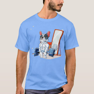 Camiseta Hombres Fitn para levantamiento de pesas de perro 