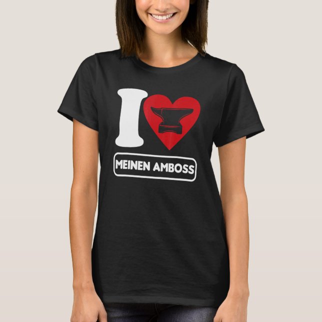 Camiseta Hombres Forjaron Herrero de Arte Forjador Anvil Fo (Anverso)