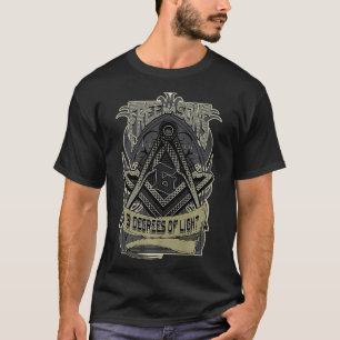 CAMISETA HOMBRES FREEMASON 3 GRADOS DE HERMANDAD LIGERA DE