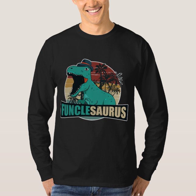 Camiseta Hombres Funclesaurus Vintage Funny Tío (Anverso)