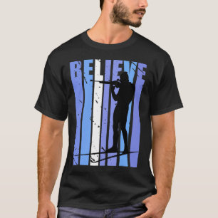Camiseta Hombres Funky Disparando A Gun Biathlon Ski S