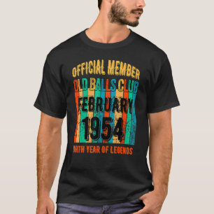 Camiseta Hombres Funny Club de Bolas de Cumpleaños Frucx 19