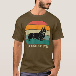 Camiseta Hombres Funny Corgi Dad Papá Nunca Papi cita Retro