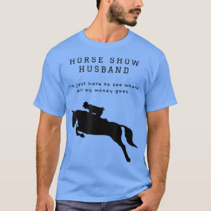 Camiseta Hombres Funny Horse Show Esposo Para Cazador Jumpe