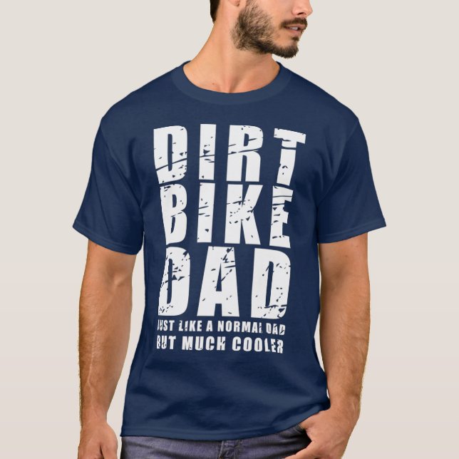 Camiseta Hombres Funny MX Dirt Bike Dad Tee Biker Padres (Anverso)