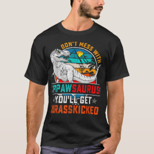 Camiseta Hombres Funny Pepawsaurus Dinosaur T Re Vintage Fa