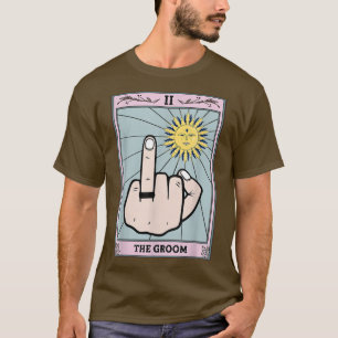 Camiseta Hombres Funny Tarot Card Groom Bachelorette Party 