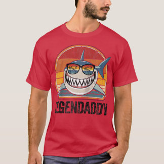 Camiseta Hombres Funny Tiburón Tee Retro Legenpapi Regalos 