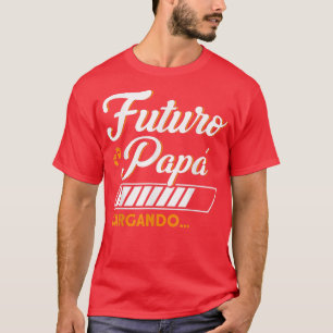 Camiseta Hombres Futuro Papa cargando nuevo embarazo de pad