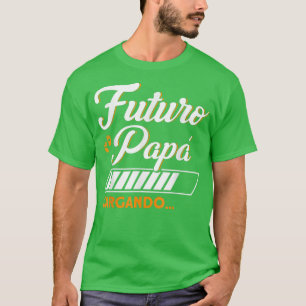 Camiseta Hombres Futuro Papa cargando nuevo embarazo de pad