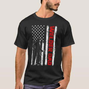 Camiseta Hombres Genial Día del Padre Bandera Americana Sol