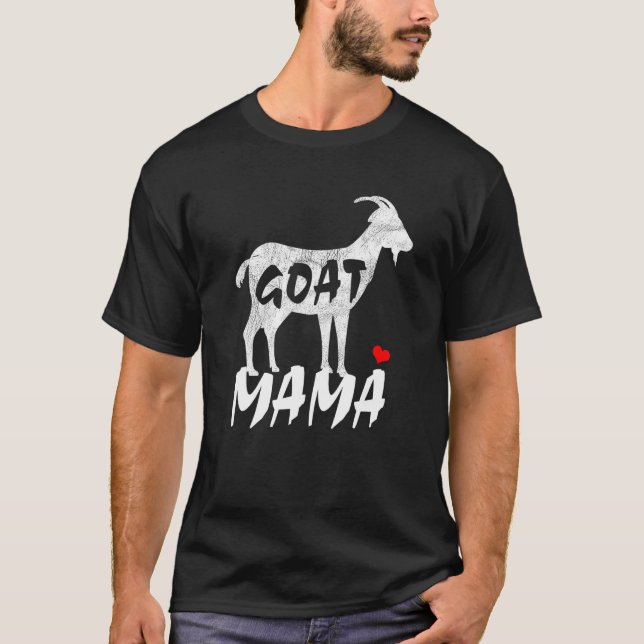 Camiseta Hombres Goat Mama Farm Día de la Madre (Anverso)