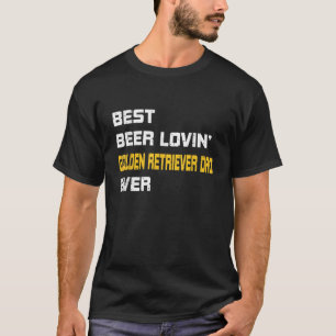 Camiseta Hombres Golden Retriever Mejor Beer Love Golden Re