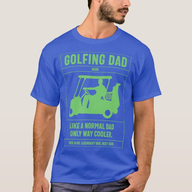 Camiseta Hombres Golfing Dad Dictionary Definition Funny (Anverso)