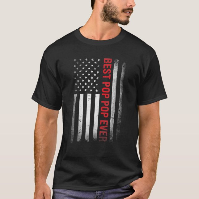 Camiseta Hombres Gracioso Pop Abuelo Mejor Abuelo (Anverso)