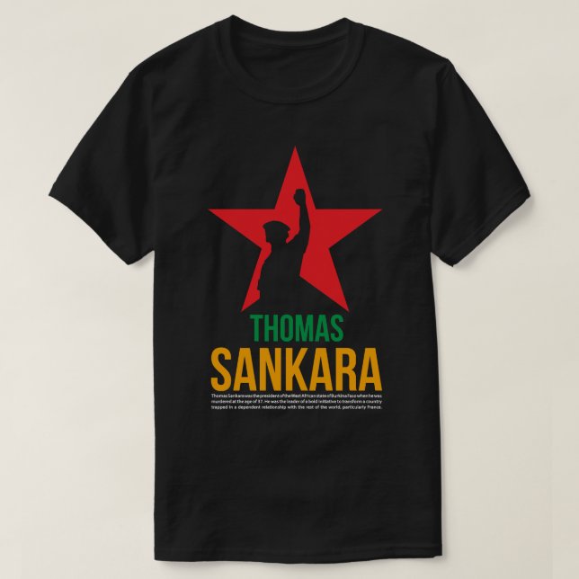 Camiseta Hombres Graciosos Che Guevara Thomas De Sankara Af (Diseño del anverso)