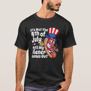 Camiseta Hombres Graciosos El 4 De Julio El Viejo De Perro 