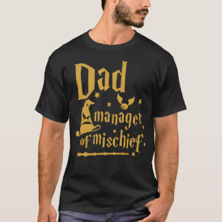 Camiseta Hombres Graciosos Magico Padre Gerente De Mal Padr