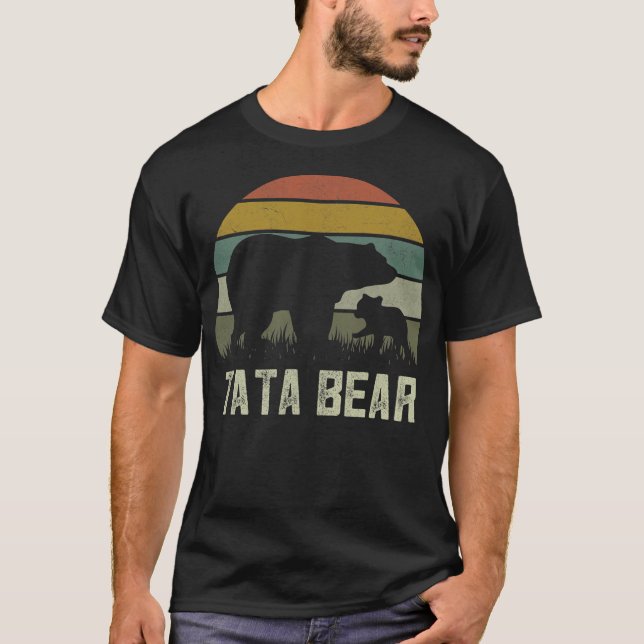 Camiseta Hombres graciosos oso oso de Tata se asustan cuand (Anverso)