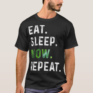 Camiseta Hombres graciosos paisajistas Lawncare Eat Sleep M