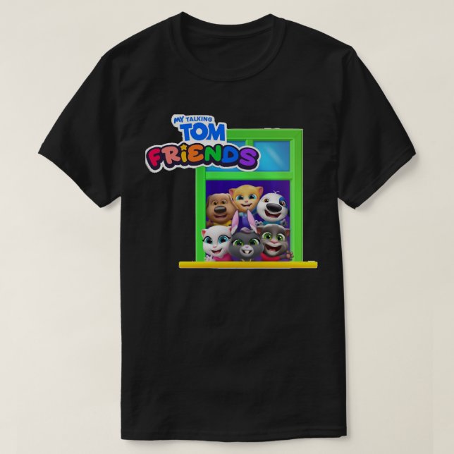 Camiseta Hombres Graciosos Pelean Mi Conversación Y Amigos  (Diseño del anverso)