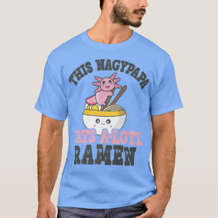 Camiseta Hombres Graciosos Ramen Amar Nagypapa Cute Axolotl