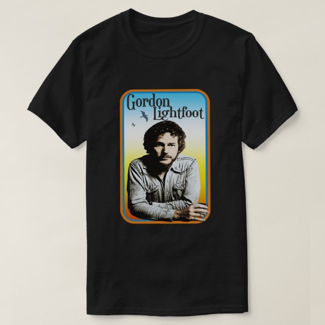 Camiseta Hombres Graciosos Regalo Gordon Lightfoot Para Los (Diseño del anverso)