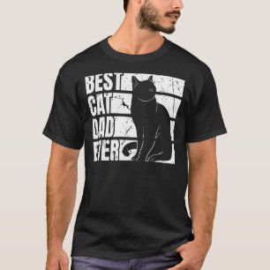 Camiseta Hombres Gráficos del mejor gato papá y padres C di