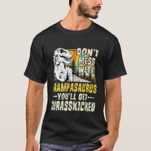 Camiseta Hombres Grampa Rex Saurus Papasaurus Dinosaurios H