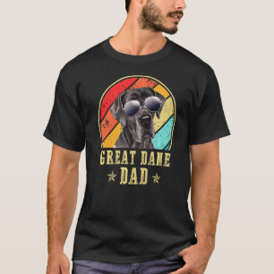 Camiseta Hombres Gran Dane Dad Funny Dog Gafas de sol Vinta