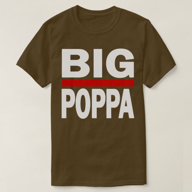 Camiseta Hombres Gran Poppa Hip Hop Dad Day (Diseño del anverso)