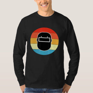 Camiseta Hombres Gran Soldadura Casco Motif Soldadura Vinta