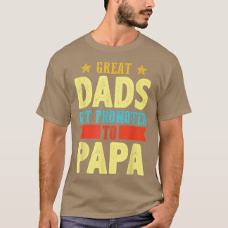 Camiseta Hombres Grandes Papás Promocionados A Papá Papá Pa