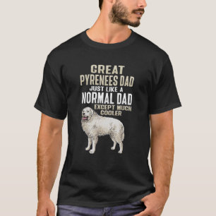 Camiseta Hombres Grandes Pirineos Papá Perro Padre Grandes